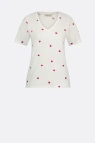 Fabienne Chapot phill v-neck pink flower shirt