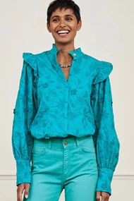 Fabienne Chapot philli blouse met borduur