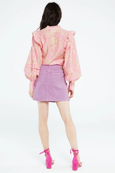 Fabienne Chapot philo blouse ruffle mouw