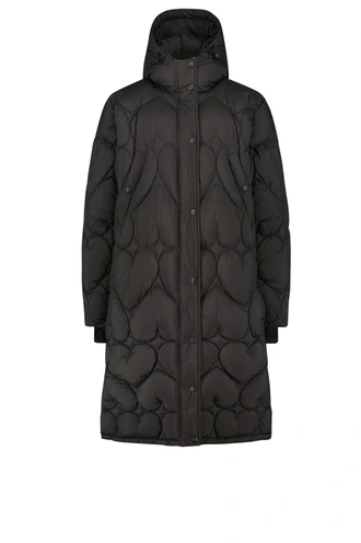 Fabienne Chapot prisca long puffer jas hartjes