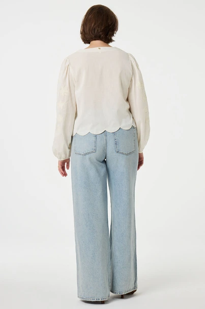 Fabienne Chapot rani blouse borduur organic