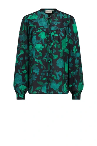 Fabienne Chapot resa blouse satijn bloemen