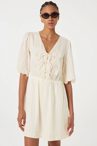 Fabienne Chapot rory dress strikjes structuur