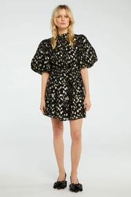 Fabienne Chapot roxy dress lurex dots goud