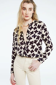 Fabienne Chapot sunset blouse kraagloos bloem