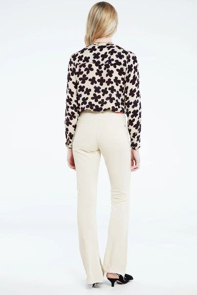 Fabienne Chapot sunset blouse kraagloos bloem
