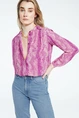 Fabienne Chapot sunset blouse kraagloos snake