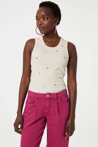 Fabienne Chapot tanja jersey embro tank top