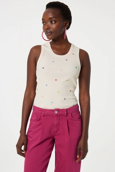 Fabienne Chapot tanja jersey embro tank top