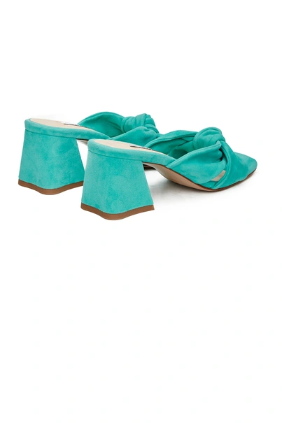 Fabienne Chapot ted mules knot blokhak suede