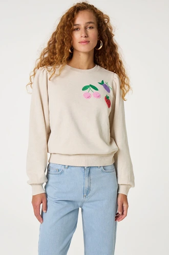 Fabienne Chapot tina sweater fruit borduur