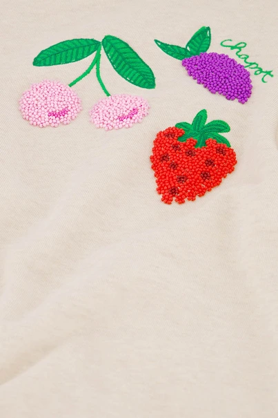 Fabienne Chapot tina sweater fruit borduur