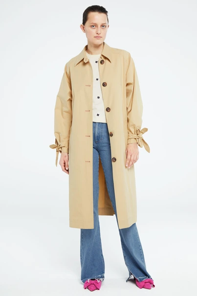 Fabienne Chapot trine trenchcoat raglan mouw