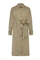 Fabienne Chapot troy trenchcoat long borduur