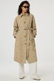 Fabienne Chapot troy trenchcoat long borduur