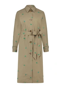 Fabienne Chapot troy trenchcoat long borduur
