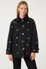 Fabienne Chapot troy trenchcoat short borduur