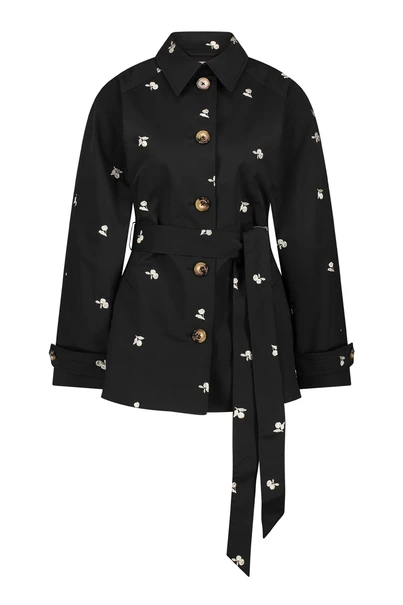 Fabienne Chapot troy trenchcoat short borduur
