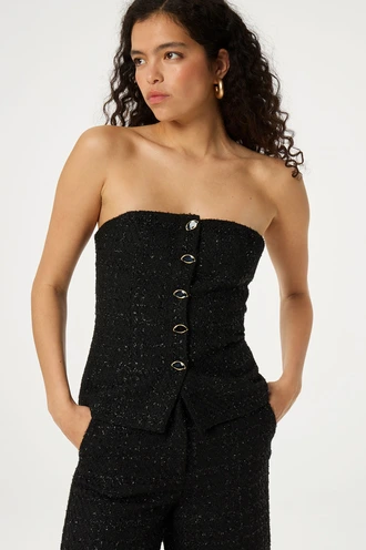 Fabienne Chapot twinnie tweed top bustier