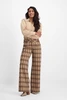 Florez angela check pants wide leg