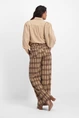 Florez angela check pants wide leg
