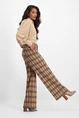Florez angela check pants wide leg