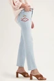 Florez bond straight jeans borduur