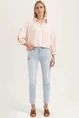 Florez bond straight jeans borduur
