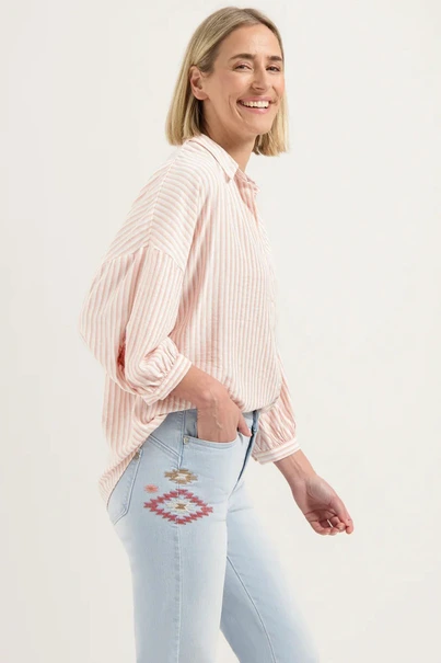 Florez cath overhemd blouse streep