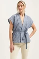 Florez dante gilet met ceintuur