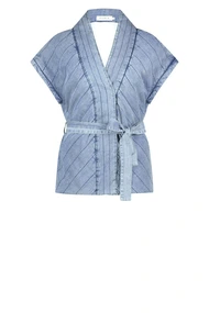 Florez dante gilet met ceintuur