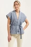 Florez dante gilet met ceintuur