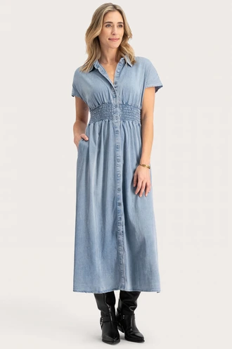 Florez estelle dress doorknoop maxi