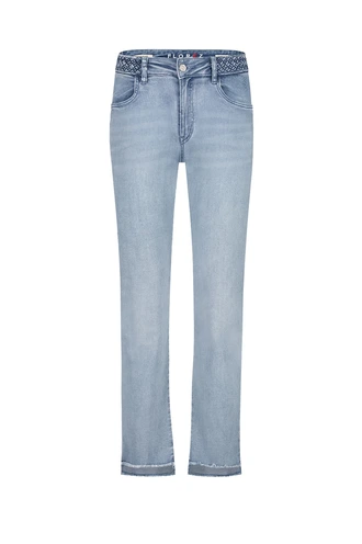 Florez floor straight braided jeans