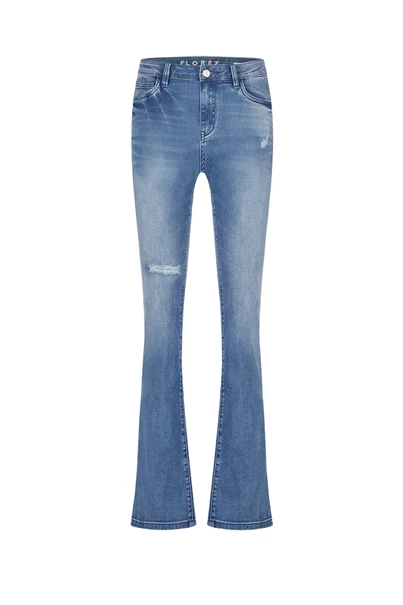 Florez florez bootcut damage jeans
