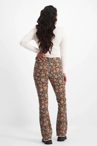 Florez florez flared printed jeans