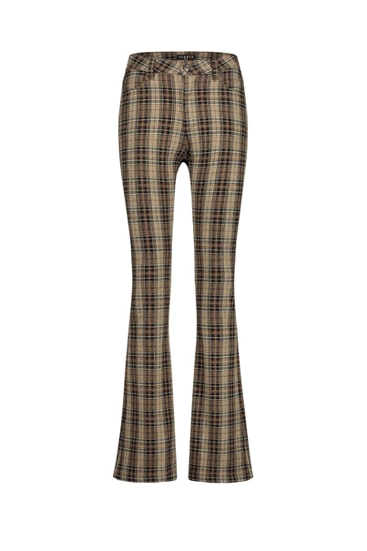 Florez florez flared ruit broek