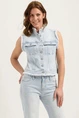 Florez ginny gilet aztec raw edge