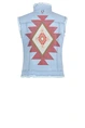 Florez ginny gilet aztec raw edge
