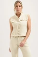 Florez ginny gilet aztec raw edge