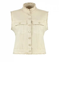 Florez ginny gilet aztec raw edge