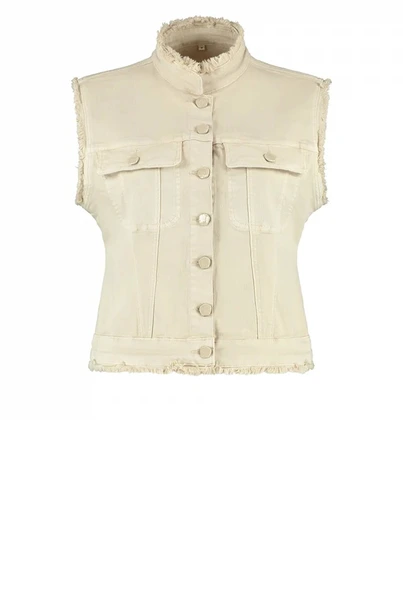 Florez ginny gilet aztec raw edge