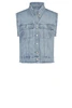 Florez ginny gilet jeans onafgewerkt