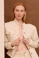 Florez jade jacket jeans met rafels