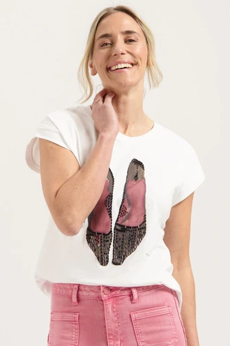 Florez lara shirt print voor
