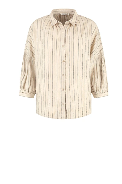 Florez lester blouse streep linnen
