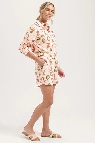 Florez lona short logo print