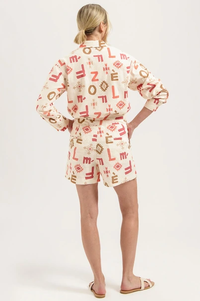 Florez lona short logo print