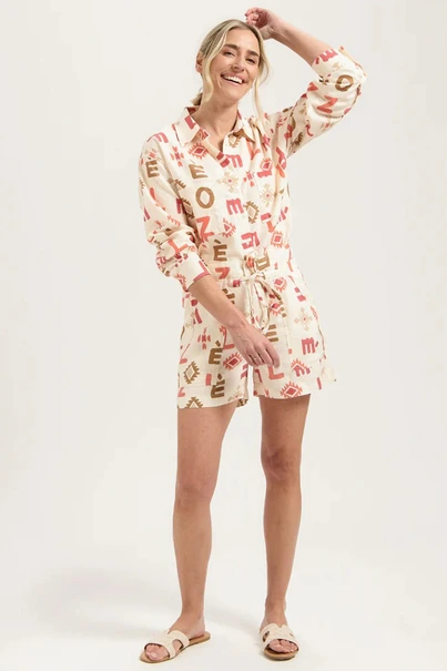Florez lona short logo print