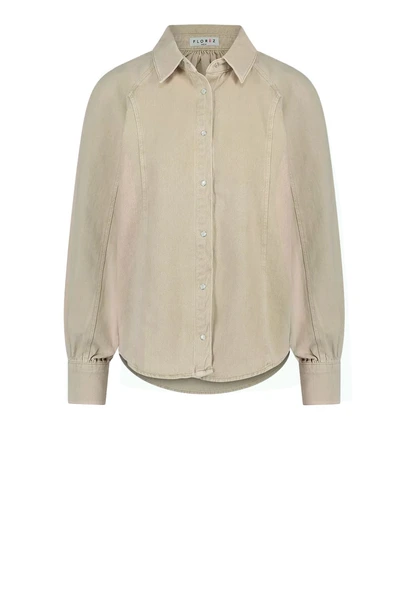 Florez londen blouse jeans drukknoop